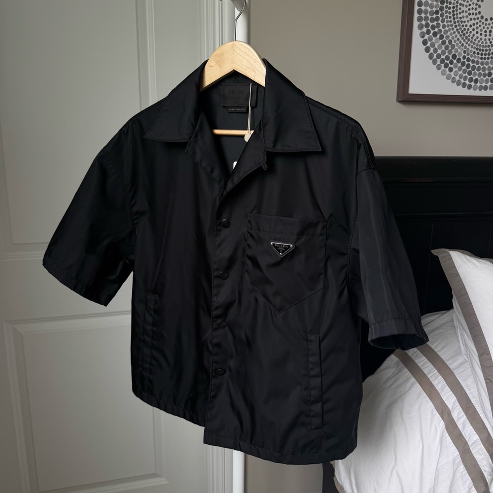 Prada Re-Nylon Short-Sleeved Shirt - Picture 5 of 9